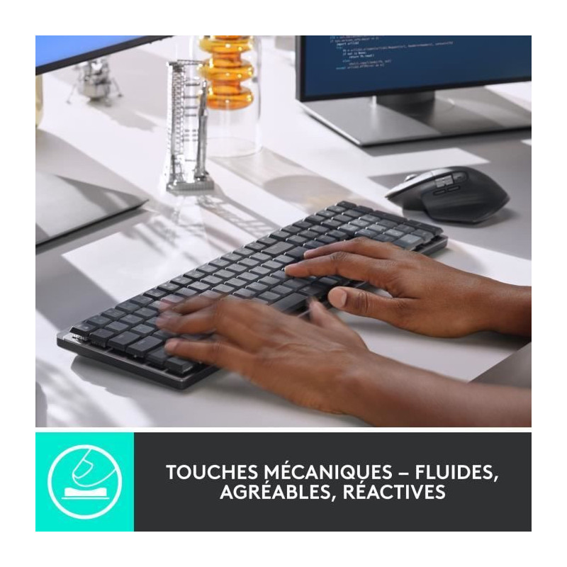 Logitech - Wireless Keyboard - MX - Mechanical - Performance Backlit -