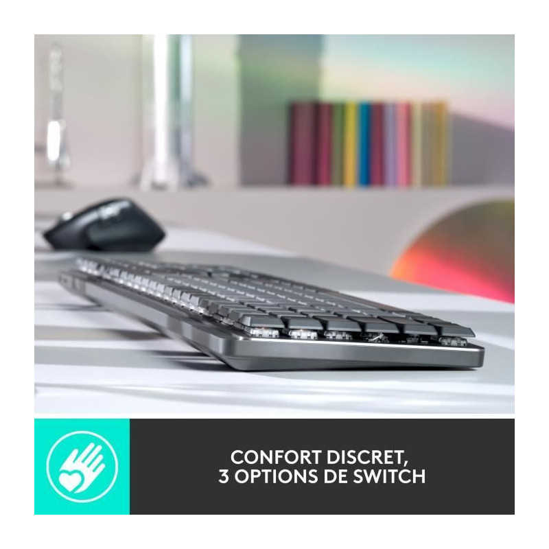 Logitech - Wireless Keyboard - MX - Mechanical - Performance Backlit -