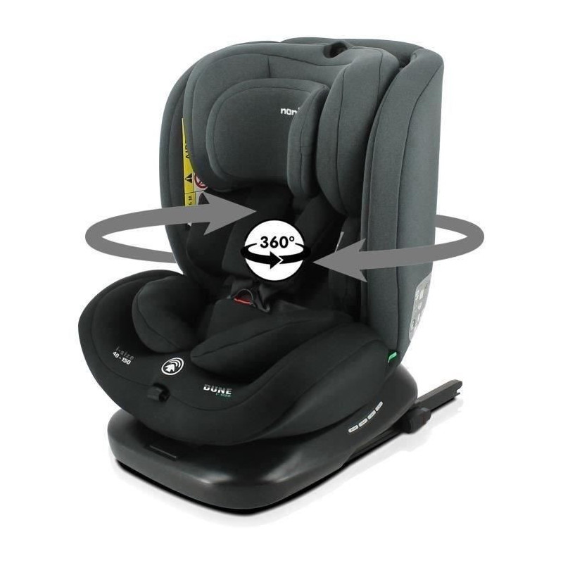 Isofix car seat NANIA DUNE 40-150 cm R129 – 0 to 10 years – Rear f