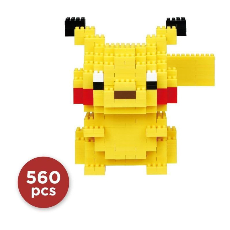 Brick-built figure - BANDAI - NANOBLOCK - Pokémon - Pikachu Deluxe