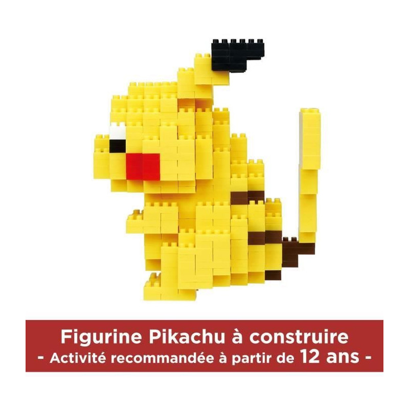 Brick-built figure - BANDAI - NANOBLOCK - Pokémon - Pikachu Deluxe