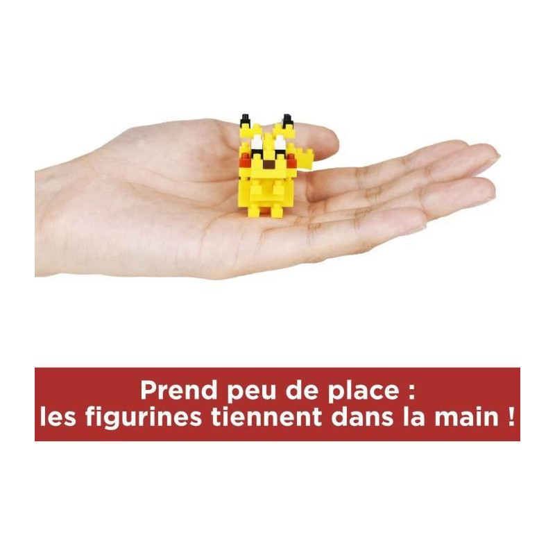 6-Piece Brick Figure Set - BANDAI - NANOBLOCK - Electric Pokémon Pack