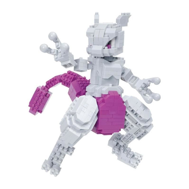 Brick-built figure - BANDAI - NANOBLOCK - Pokémon - Mewtwo