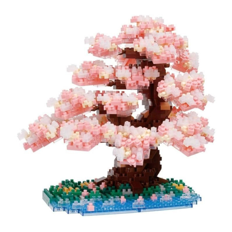 Brick-built figure - BANDAI - NANOBLOCK - Deluxe Cherry Blossom - 990