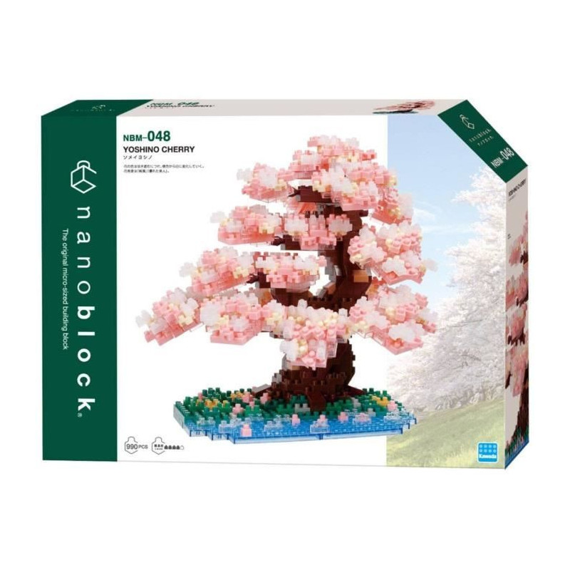 Brick-built figure - BANDAI - NANOBLOCK - Deluxe Cherry Blossom - 990