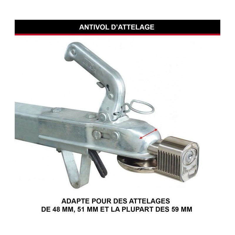 MASTER LOCK Universal coupling lock - Key lock for coupling heads