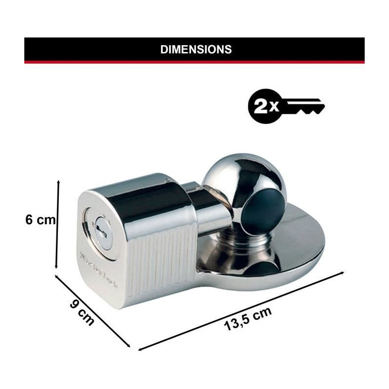 MASTER LOCK Universal coupling lock - Key lock for coupling heads