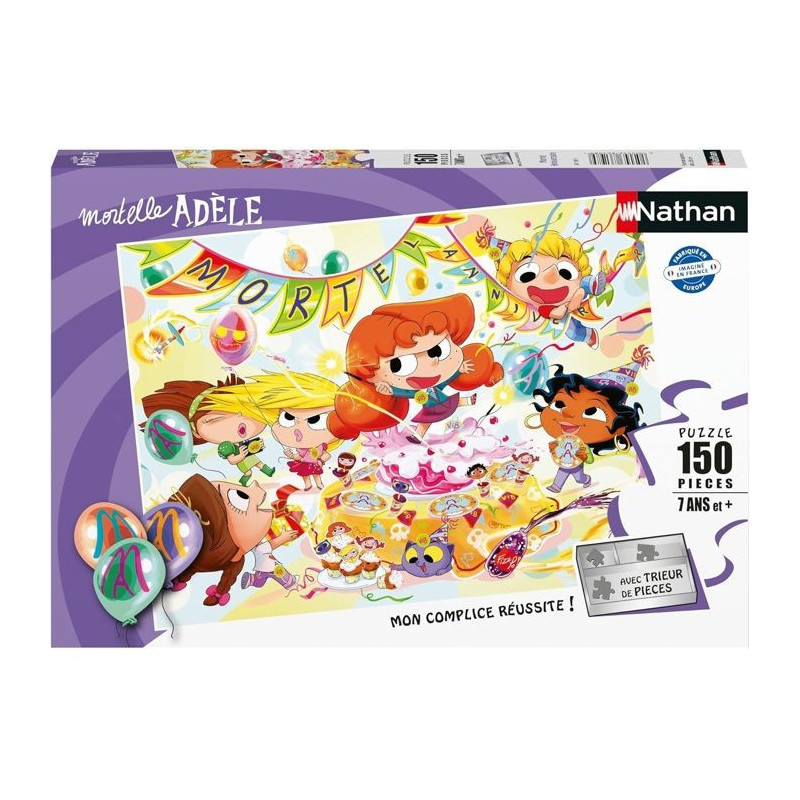 Nathan Mortel Birthday Mortelle Adele Puzzle - NATHAN - 150 pieces - C