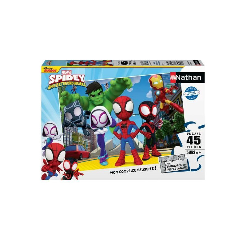 Spidey and friends puzzle 45 pieces - Cartoons and comics - NATHAN - F