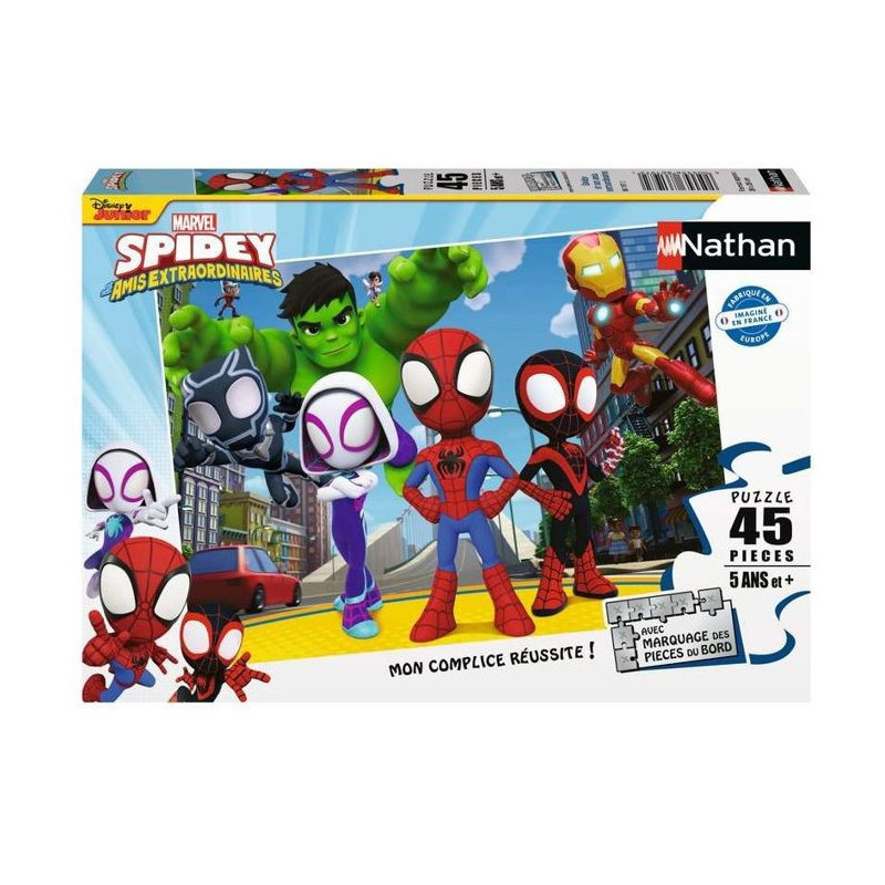 Spidey and friends puzzle 45 pieces - Cartoons and comics - NATHAN - F