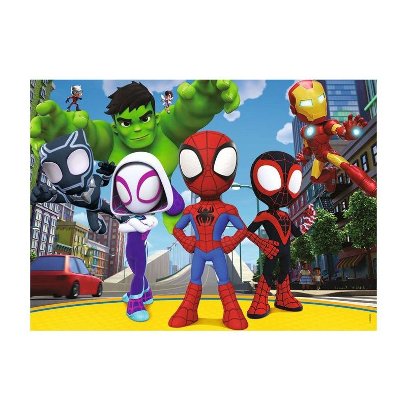 Spidey and friends puzzle 45 pieces - Cartoons and comics - NATHAN - F
