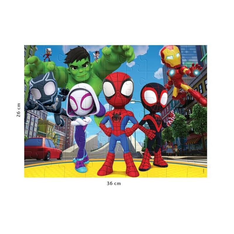 Spidey and friends puzzle 45 pieces - Cartoons and comics - NATHAN - F