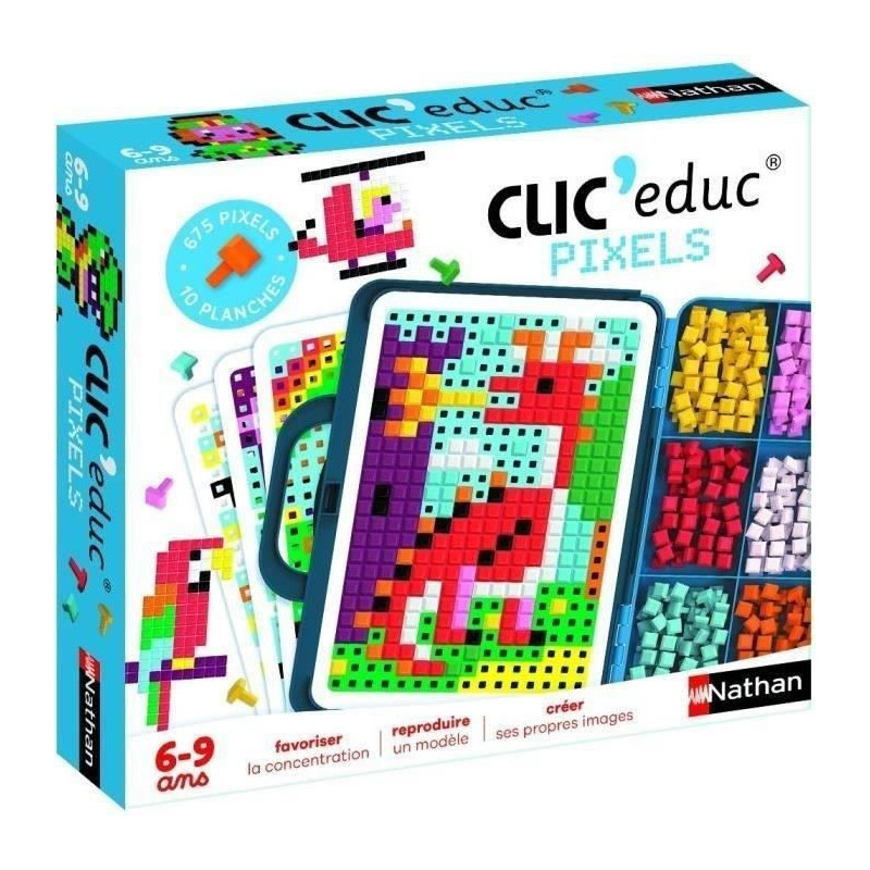 CLIC EDUC PIXELS - Creative game - NATHAN - Color recognition and imag