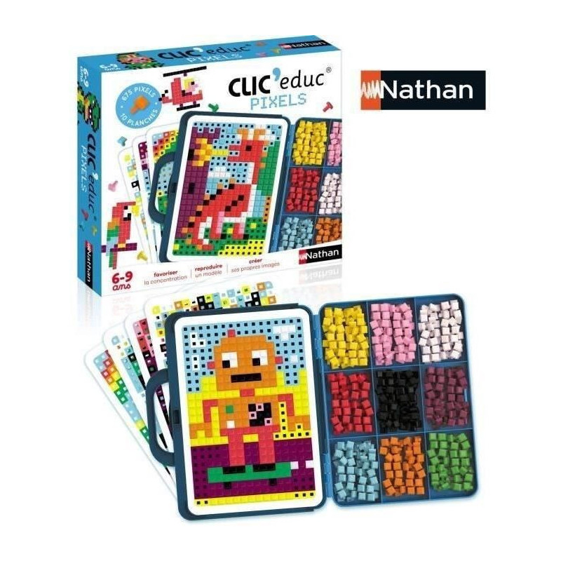 CLIC EDUC PIXELS - Creative game - NATHAN - Color recognition and imag