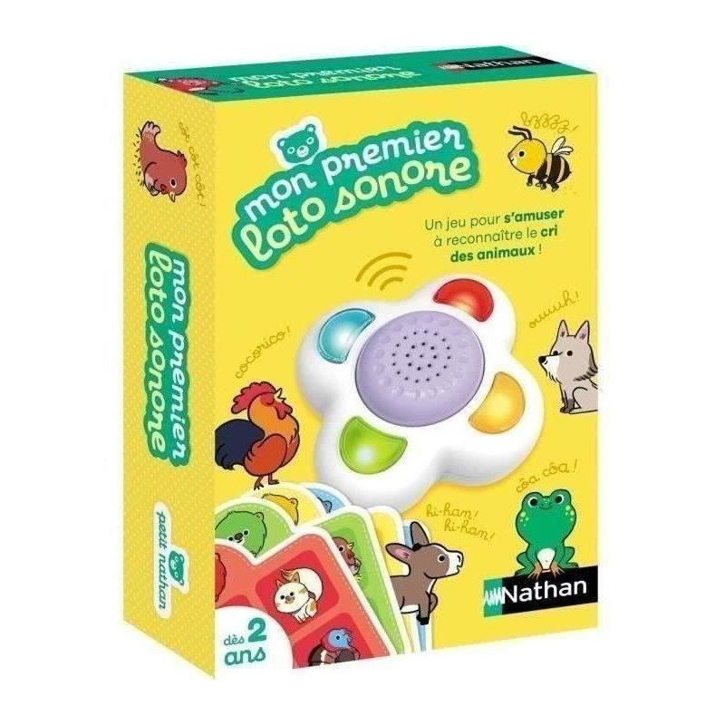 MY FIRST SOUND LOTTO - Educational game - NATHAN - Identify animal sou