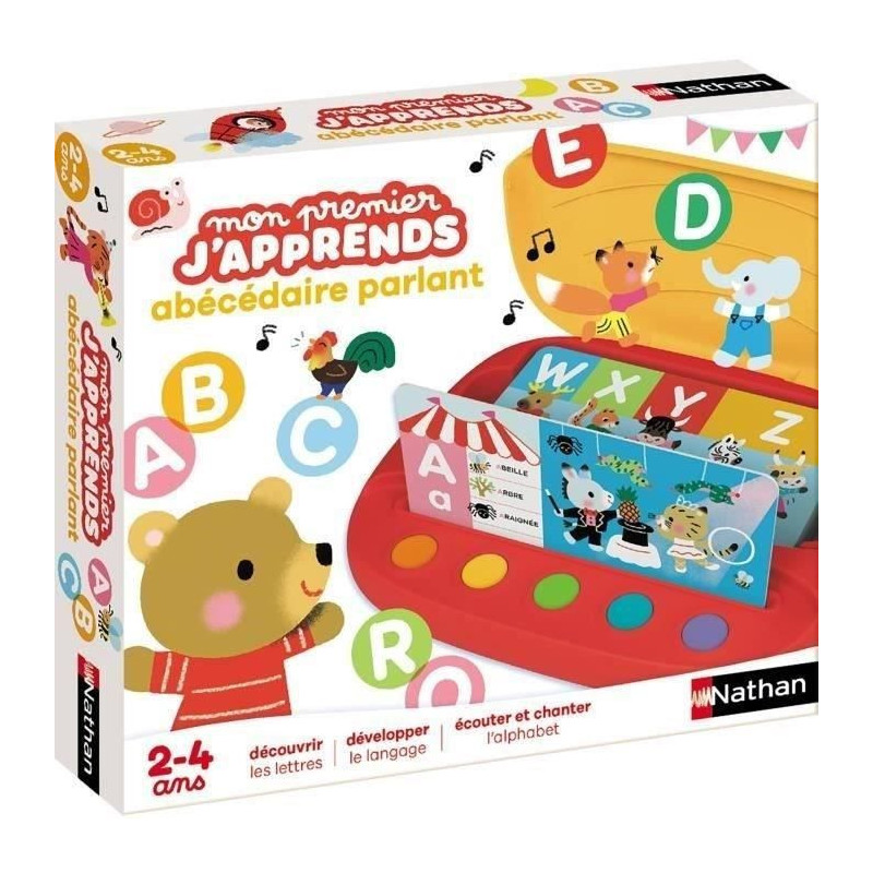 MY FIRST I LEARN - TALKING ALPHABET - Educational game - NATHAN - Disc