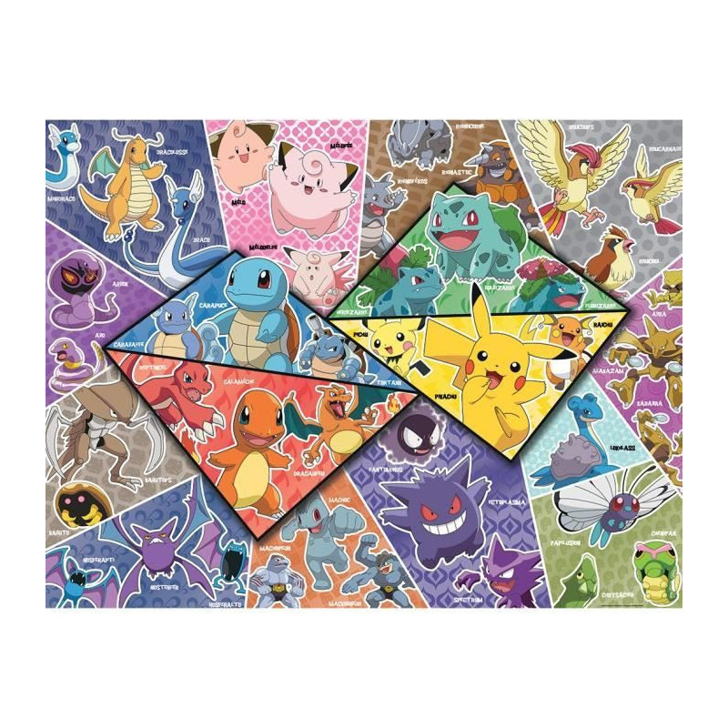 Nathan-POKEMON-Puzzle 2000 pieces - The 16 types of Pokémon-400555687