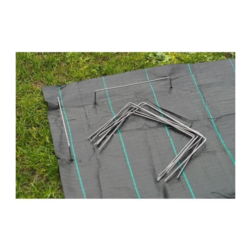 NATURE Set of 10 metal clips for fixing to the ground - Ø 4 mm / H 20