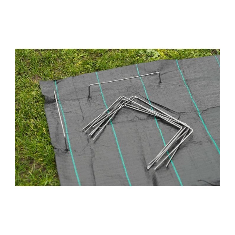 NATURE Set of 10 metal clips for fixing to the ground - Ø 4 mm / H 20