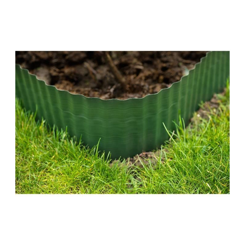 Grass border green polyethylenes H15 cm * 9 meters