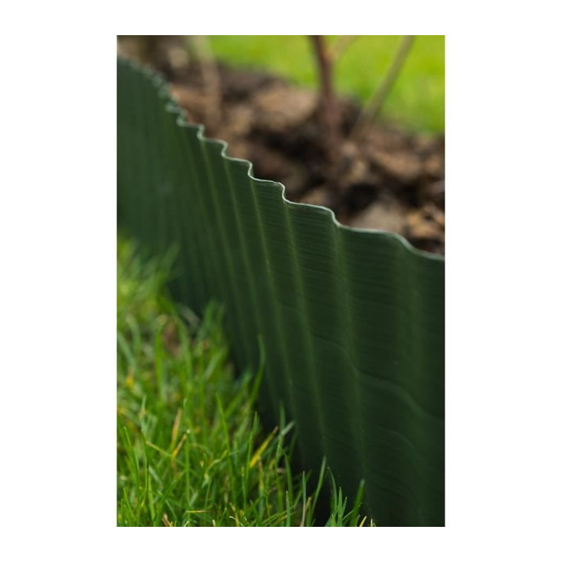 Grass border green polyethylenes H15 cm * 9 meters