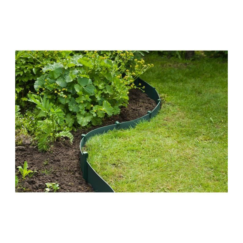 Nature Polypropylene garden border - Thickness 3 mm - H 15 cm x 10 m -