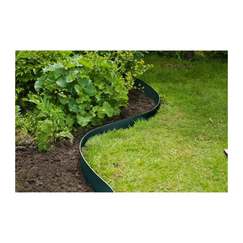 Nature Polypropylene garden border - Thickness 3 mm - H 15 cm x 10 m -