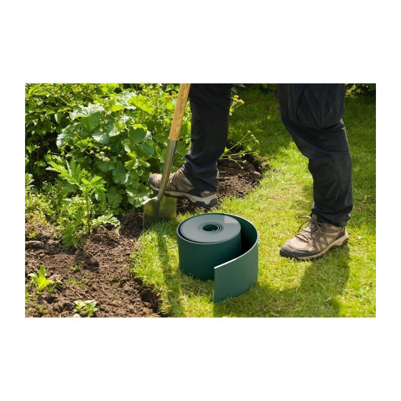 Nature Polypropylene garden border - Thickness 3 mm - H 15 cm x 10 m -
