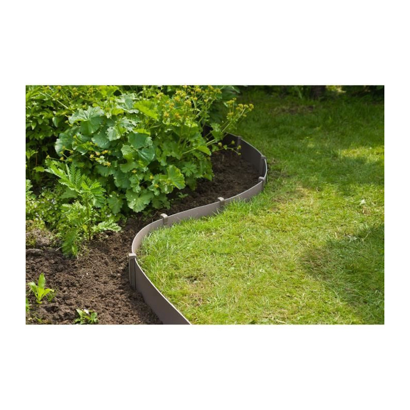 NATURE Polypropylene garden border - Thickness 3 mm - H 15 cm x 10 m -