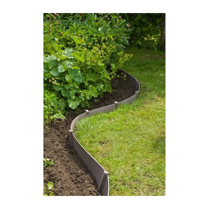 NATURE Polypropylene garden border - Thickness 3 mm - H 15 cm x 10 m -