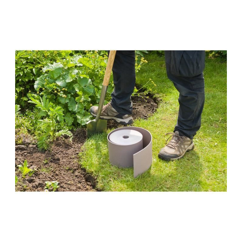 NATURE Polypropylene garden border - Thickness 3 mm - H 15 cm x 10 m -