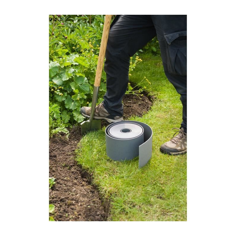 NATURE Polypropylene garden border - Thickness 3 mm - H 15 cm x 10 m -