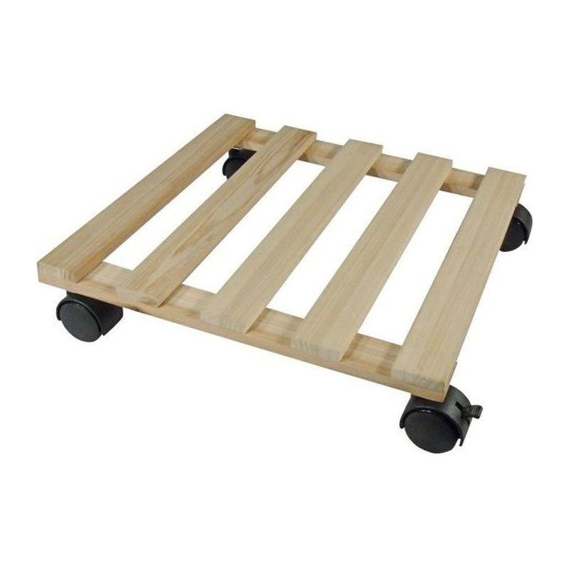 NATURE Roller table for plants - Fir - H7.4 x 35 x 35 cm