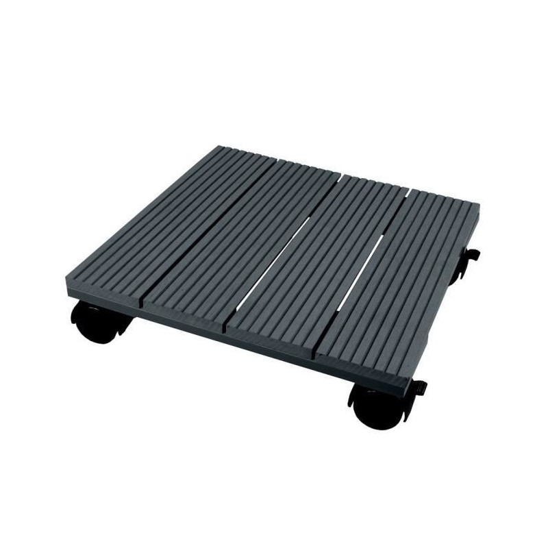 NATURE Roller table for plants - Composite wood - H7 x 30 x 30 cm