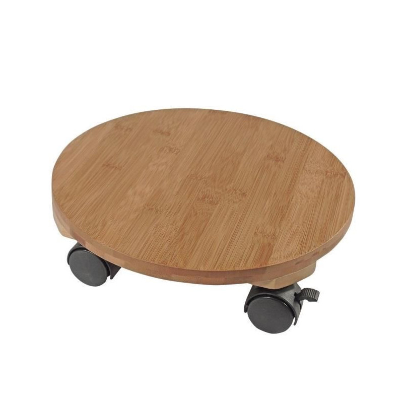 NATURE Roller table for plants - Bamboo composite - H8 x Ø30 cm