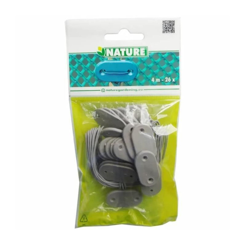 Nature Garden Fence Fixing Kit 27 pcs Gray