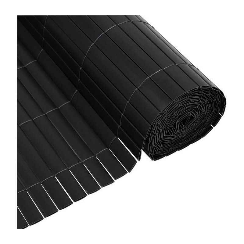 Double-sided PVC reed screen - NATURE - 1 x 3 m - 1600 g/m² - Blackou