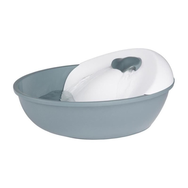 EYENIMAL Classic Pet Water Fountain 1,75 L - Gray and White - For Dog