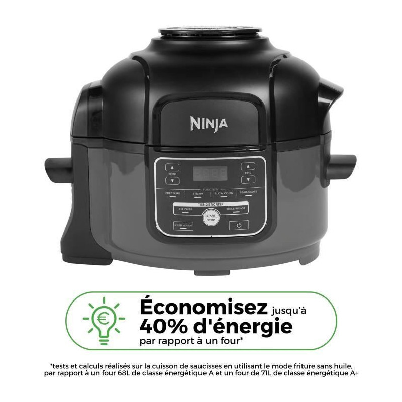 Ninja Foodi Mini OP100EU - Multicipper 6 -in -1 - 4.7L - 1460W - Black