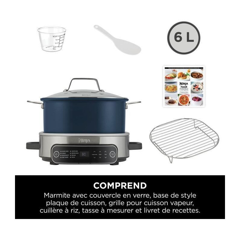 NINJA Slow Cooker - PossibleCooker Foodi MC1101EU - 6L Capacity - Up t
