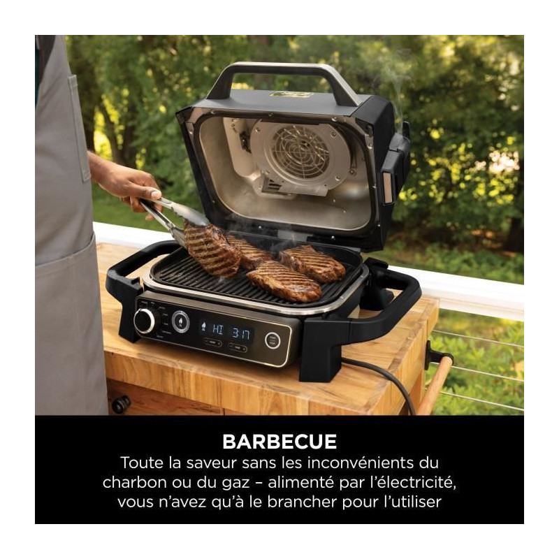 Electric barbecue - NINJA - Woodfire - OG701EU - Grill, smoker & air f