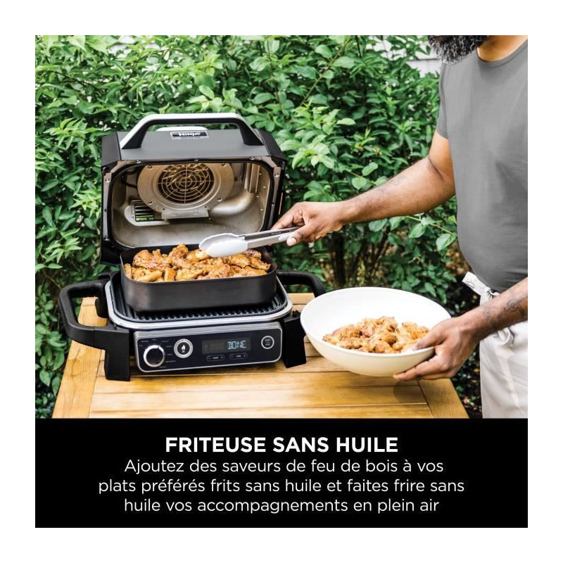Electric barbecue - NINJA - Woodfire - OG701EU - Grill, smoker & air f