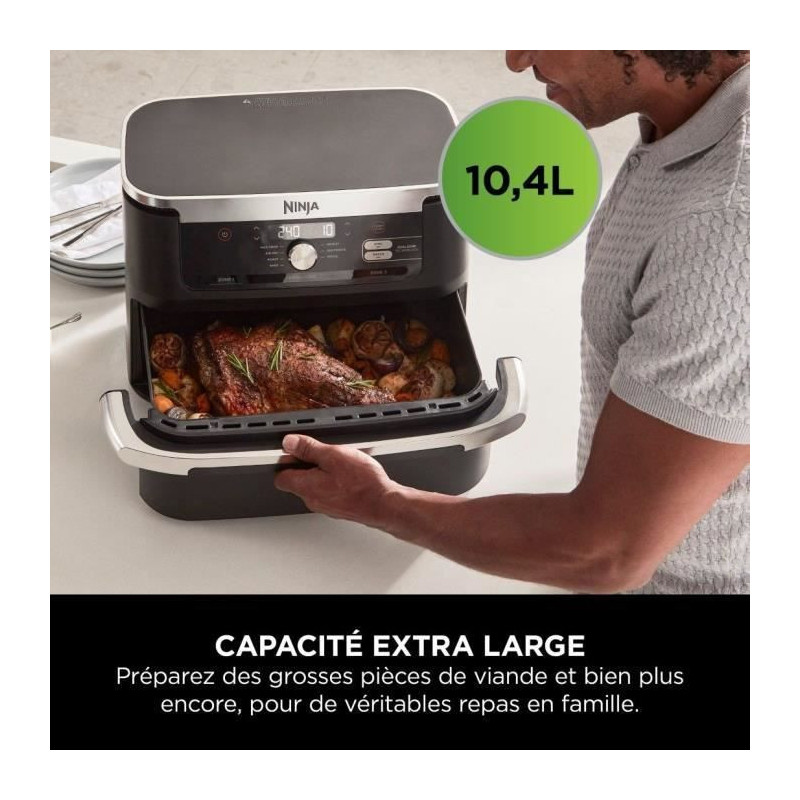 Oil-free fryer - NINJA - AF500EU - Foodi Flex - 10.4 L - 32.7 x 49.6 x