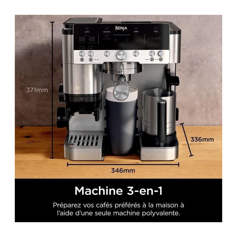Coffee machine - NINJA - ES601EU Luxe Premier - 1650 W - 2 Liters - St
