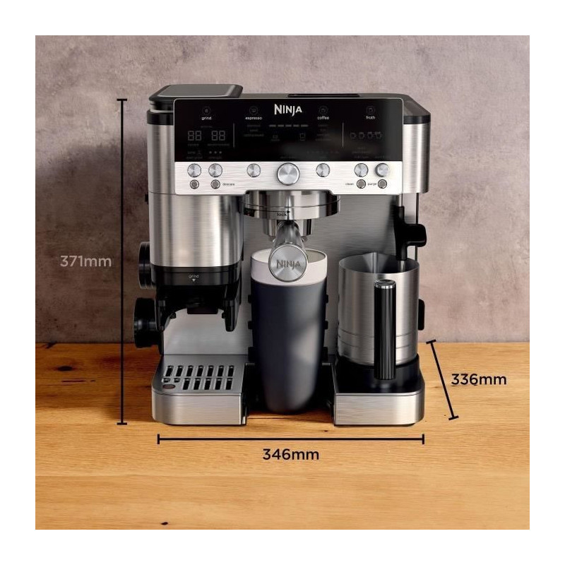 Coffee machine - NINJA - ES601EU Luxe Premier - 1650 W - 2 Liters - St