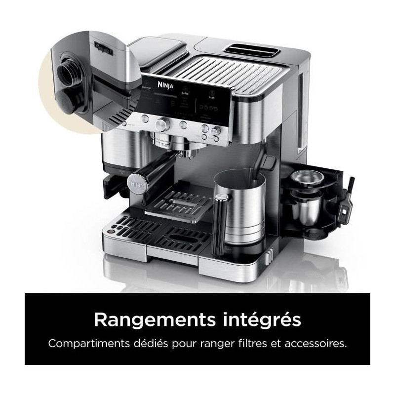 Coffee machine - NINJA - ES601EU Luxe Premier - 1650 W - 2 Liters - St