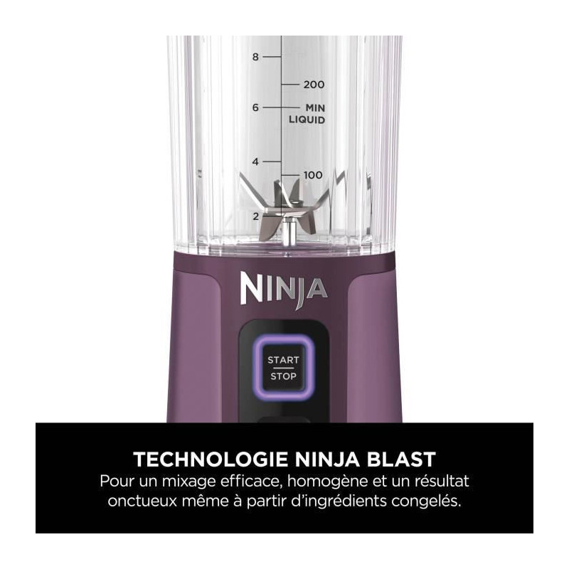 Ninja Blast Portable Blender - BC151EUPR - 530 ml bowl - 2h battery li