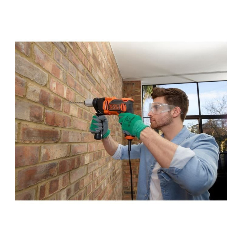 BLACK + DECKER BEH850-QS Corded Hammer Drill - 850W - 54,400 cps / min