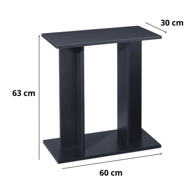 Aquarium Cabinet - CIANO - for 54 L aquarium - 60 cm - Black