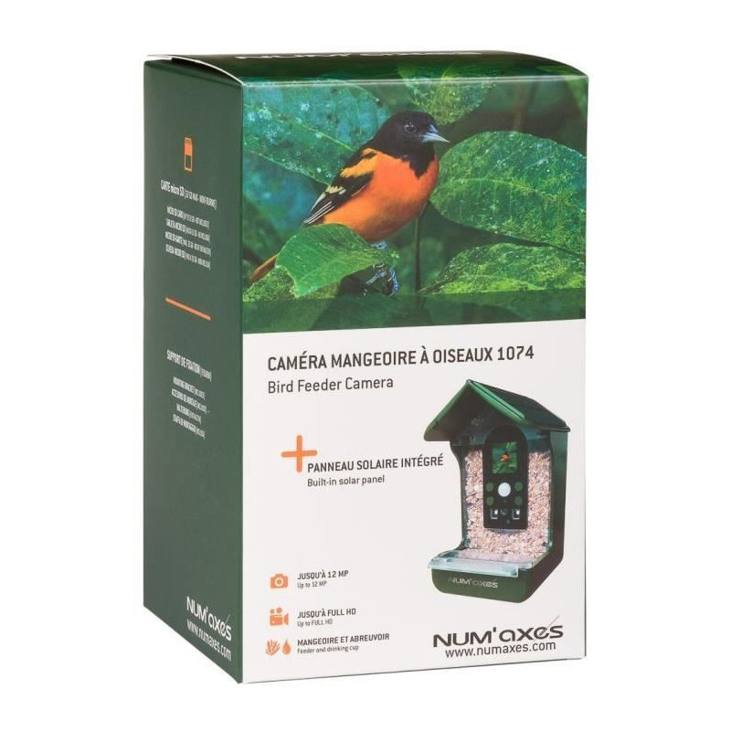 Bird feeder / waterer with integrated camera - NUM'AXES - CAM1074 - 12